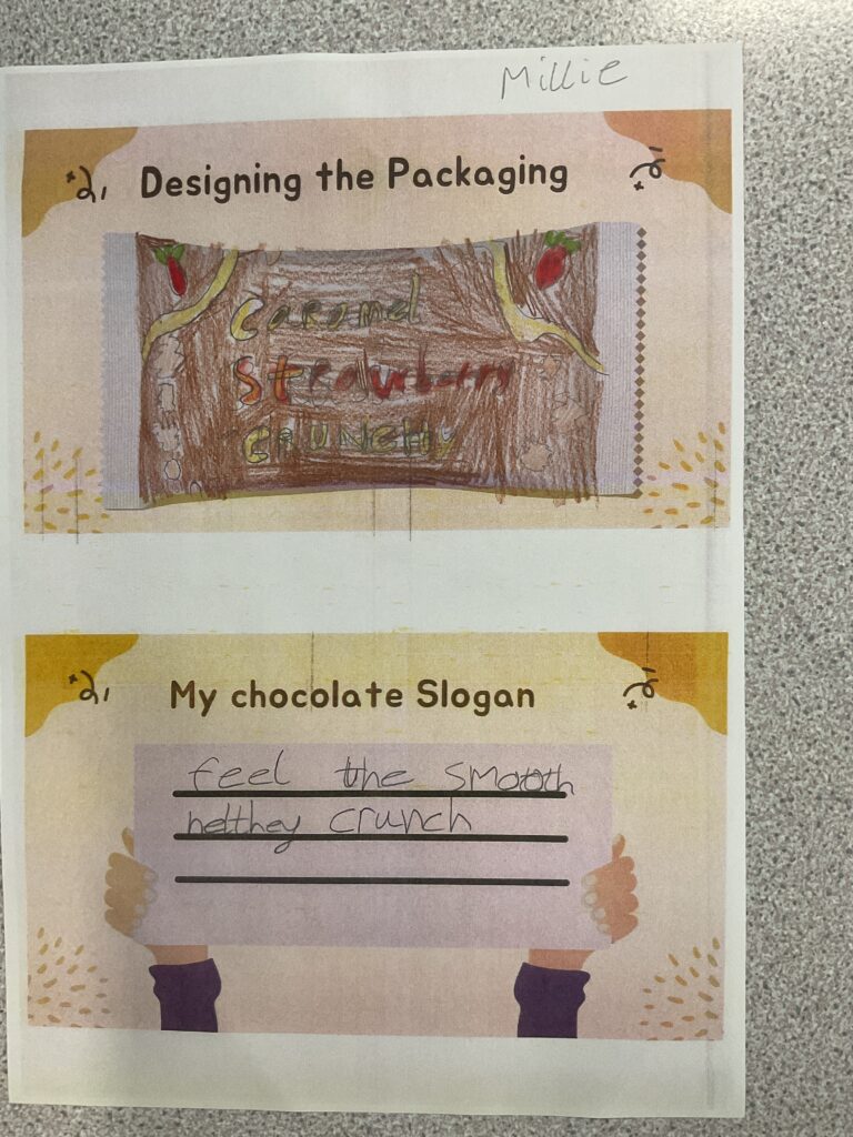 Student work on World Book Day